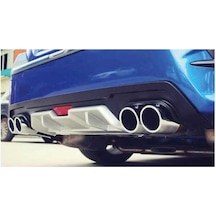 Honda Civic Fc5 2016-2021 Difüzör 4 Egsoz Görünümlü Gri Silver