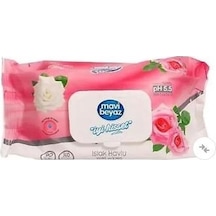 Mavi Beyaz Islak Mendil 90 Lı - Gül