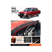 Tofaş Murat 131 1977-1988 Uyumlu Torpido Örtüsü, Torpido Kılıfı - Siyah-kırmızı - Tf005