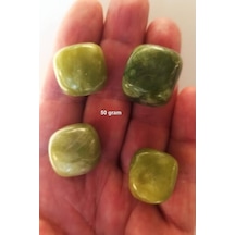 50 Gram Doğal Nefrit Yeşim Tamburlu Parçalar 461