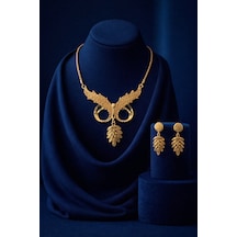 Magnifica Altın Kaplama Kolye Ve Küpe Seti İsteme Nişan Düğün Özel Gün Hediye Magnifica Altın Kaplama Kolye Ve Küpe Seti İsteme Nişan Düğün Özel Gün Hediye