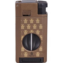 Çift Torch Pürmüz Trinidad Özel Üretim Dahili Delici & V Kesici Metal Puro Çakmağı - Tr7920