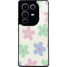 İnfinix Note 50 Pro Nude Çiçek Tasarımlı Glossy Telefon Kılıfı Çok Renkli