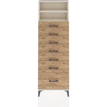 Arges Dolap 2 Raflı 7 Çekmeceli 60x30x182 Aytaşı-çam Aytaşı