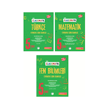 2025 5.sınıf Classmate Türkç-matematik-fen Soru Bankası 3'lü Set