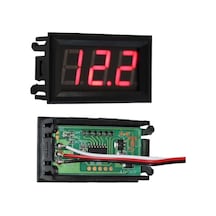 Pm-23276 Dc 4.5-100v Dijital Panel Voltmetre 0.56 Kırmızı Led Ekranlı Voltaj Göstergesi