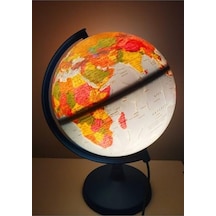 Işıklı Hem Fiziki Hem Siyasi Yazılabilir Dünya Küresi Atlas Harita 30cm En Büyük Boy 1000 x 1500 CM