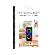 Özel Üretim Salon Ev Teknoloji Bluetooth Hoparlör Telefon Tutacaklı Kts-1296 Siyah
