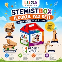 Stemist Box İlkokul Yaz Seti - 4'lü Ahşap Stem Eğitim Seti - Aktivite Kutusu 4'lü Set