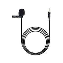 Sony D11 D21 3.5mm Kablosuz Yaka Mikrofonu Kamera Klipsi Yaka Mikrofon Siyah