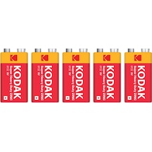 Kodak 1X5 5 Adet Shrink Ambalaj Çinko Karbon 9 Volt Pil