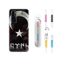 Vivo Y70 Kılıf Rasta Boyun Askılı Göktürk 1394 Siyah