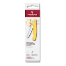 Swiss Classic 11cm Tırtıklı Piknik Bıçağı, Sarı