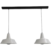 Mylights Retro Rustik Metal Sarkıt Vintage Ikili Avize 100 Cm K
