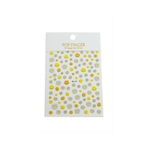 Papatya - 616 - Emoji Tattoo Dövme - Ece-umay - Sticker Sarı