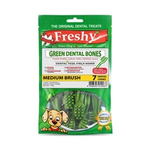 Green Dental Bones Medium Köpek Ödülü 140g Ağız Kokusu Giderici, Diş Temizleyici, Plak & Tartar Önleyici, Doğal Klorofilli 7'li Paket