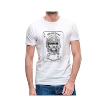 Motorhead Iskanbil Baskılı Beyaz Erkek Tshirt