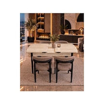 Sfm 80 X 130 Traverten Mutfak Masa Takımı Salon Takımı Masa Takımı Capicino - 924256561 Capicino