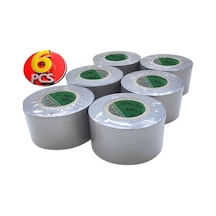 Pvc Isı Yalıtım Eklektrik İzolasyon Bandı 50 Mm X 25 Yrd Gri 6'lı