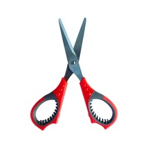 Kolay Tutmaçlı Çelik Çocuk Makası 14 Cm - Kırmızı