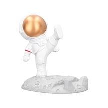 Astronot Cep Telefonu Tutucu, Evrensel Reçine Astronot Tablet Cep Telefonu Tutucu, Tüm Cep Telefonu, Tablet Ve Diğer Ekran Modelleri İçin Uygundur Açık