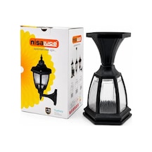 E27 - Ip44 Siyah 60w Set Üstü Bahçe-balkon Sokak Lambası - Armatür Ebh01-s 5468