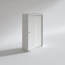 Kenzlife Gardırop Sürgülü Kapaklı Kapılı Karanfil100 Byz Gardolap Dolap