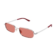 Guccı 1457s 004 57 Unisex Güneş Gözlüğü Gümüş