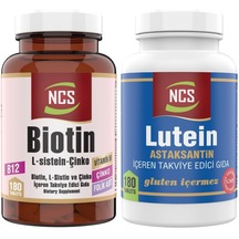 Lutein 15 Mg Astaxanthin 180 Tablet Biotin 180 Tablet Çinko