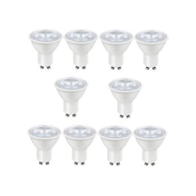 10 Adet 7 W Beyaz Işık 1. Sınıf Gu10 Duy Led Ampul - 6500 Kelvin
