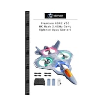 Premium 4drc V50 Rc Uçak 2.4ghz Genç Eğlence Uçuş Gösteri