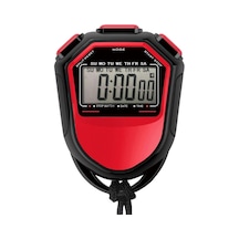 Su Geçirmez Kronometre Dijital El Lcd Zamanlayıcı Kronograf Yüzme İçin Kayışlı Spor Sayacı Renk: Kırmızı