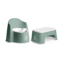 Babybjörn Eğitici Koltuk Oturak & Safe Step Banyo Basamağı - Deep Green