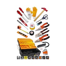Lüks Comboseri 36pcs Full Takım Penseyankeski,tornavida Set,3 Metre ,çekiç,eldiven Combo Seti Takım