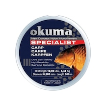 Okuma Carp 300 Mt 17,00 Lb 7.73 Kg 0,34 Mm Camou Misina