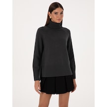 Pierre Cardin Kadın Antrasit Kazak /triko 50316667-vr006 Antrasit
