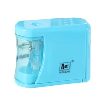 Geeksen Otomatik Kalem Kesici, Öğrencilere Uygun, Kapağı Açınca Durur, 2 Aa Pil İle Çalışır Pil Yok , Mavi