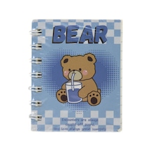 3 Adet Lilamor Checkered Bear Spr. Not Defteri 8,5x10,5