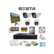 2 Dış 2 Iç Kameralı Monitör Ve 1 Tb Hdd Dahil Ahd Güvenlik Kamerası Seti 77149315