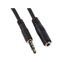 Se-7216 3.5mm 4 Boğumlu Stereo Trrs Kulaklık Mikrofon Uzatma Kablosu 5 Metre