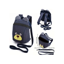 Çocuklar Çocuk Anti-kayıp Karikatür Çekiş Çanta Yüksek Kalite Koyu Mavi