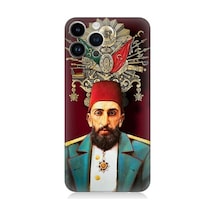 Apple Uyumlu iPhone 14 Pro Max Osmanlı 2. Abdülhamid Han Desenli Silikon Kılıf