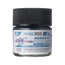 Mr.hobby Hug-303, 10 Ml. Black Night Squad Black Aqueous Gundam Maket Boyası Standart