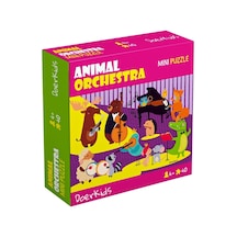 Doerkids Hayvan Orkestrası Mini Puzzle 40 Parça 4 Yaş