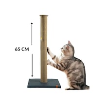 65 Cm Büyük Kedi Tırmalam Tahtası Catnipli Uzun Tırmalama Tahtası Lacivert