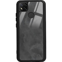Xiaomi Redmi 9c Gri Mermer Tasarımlı Glossy Telefon Kılıfı Çok Renkli