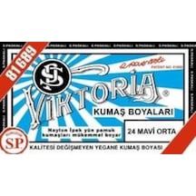 24 Orta Mavi Renk Kumaş Boyası Viktoria
