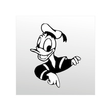 Folyo Sticker Daffy Duck 100cm Uzunluk Siyah