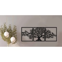 Ağaç Desenli 3 Parça Dekoratif Duvar Süsü