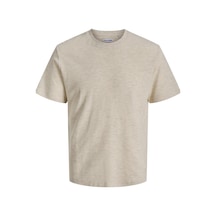 Jack & Jones Essentials Erkek Basic Tişört Kısa Kollu Regular Fit Bej